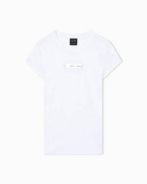 ARMANI EXCHANGE Slim Fit T-Shirt - White