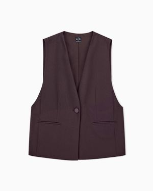 ARMANI EXCHANGE Oversized Waistcoat - Purple