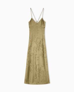 ARMANI EXCHANGE Long Dress With Draping - Green