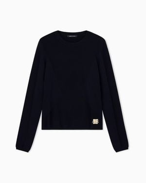 ARMANI EXCHANGE Regular Fit Pullover Knitted - Blue