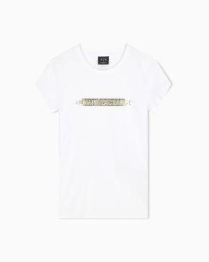 ARMANI EXCHANGE Slim Fit T-Shirt - White