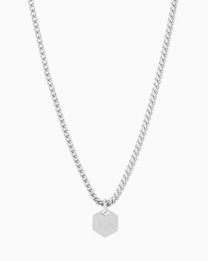 ARMANI EXCHANGE Stainless Steel Chain Necklace - White