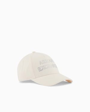 ARMANI EXCHANGE Cap With Visor And Logo - White