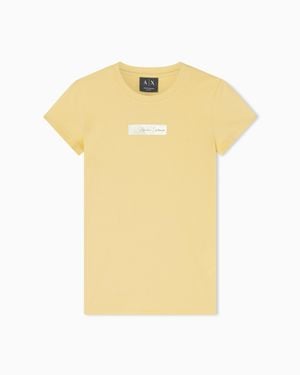 ARMANI EXCHANGE Slim Fit T-Shirt - Yellow