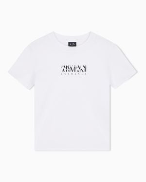 ARMANI EXCHANGE Oversized Fit T-Shirt - White