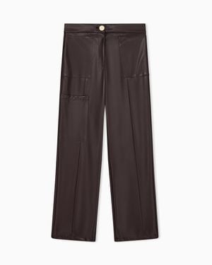 ARMANI EXCHANGE Oversized Fit Pants - Brown