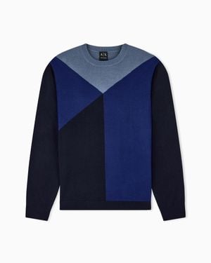 ARMANI EXCHANGE Regular Fit Pullover - Blue