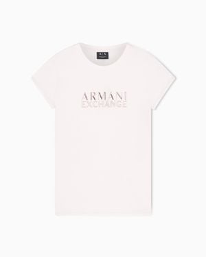ARMANI EXCHANGE Slim Fit T-Shirt - White