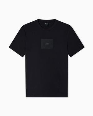 ARMANI EXCHANGE Regular Fit Cotton T-Shirt - Black
