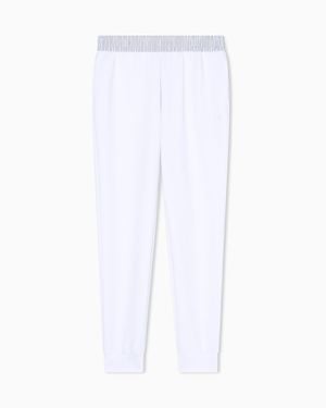 ARMANI EXCHANGE Jogger Pants With Contrasting Inserts - White