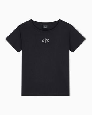 ARMANI EXCHANGE Boyfriend Fit Top - Black