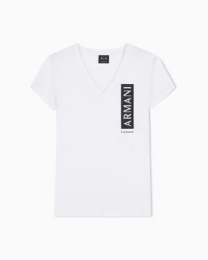 ARMANI EXCHANGE Slim Fit T-Shirt - White