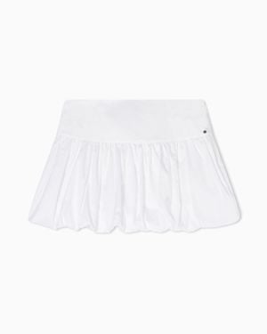ARMANI EXCHANGE Mini A-Line Skirt - White
