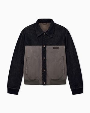 ARMANI EXCHANGE Regular Fit Blouson Jacket - Black