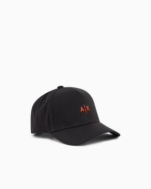 ARMANI EXCHANGE Logo Cap With Curved Visor - White