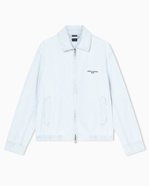 ARMANI EXCHANGE Cotton Denim Jacket - White