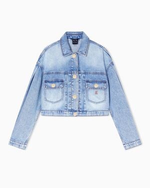 ARMANI EXCHANGE Light Denim Jacket - Blue