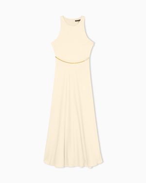 ARMANI EXCHANGE Flowing Midi Dress - Yellow