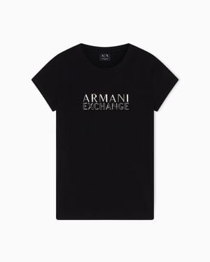 ARMANI EXCHANGE Slim Fit T-Shirt - Black