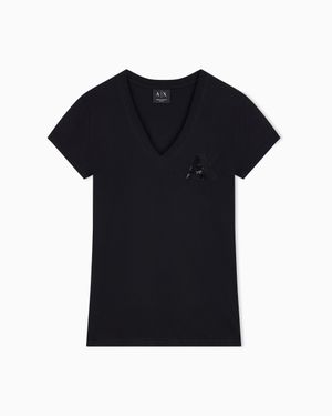 ARMANI EXCHANGE Slim Fit T-Shirt - Black