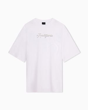 ARMANI EXCHANGE Oversized Fit T-Shirt - White