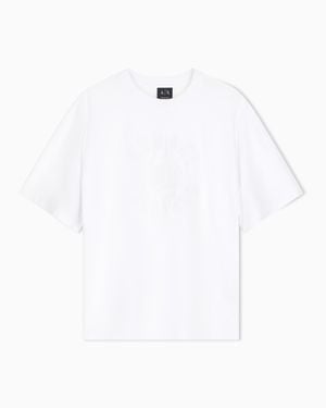 ARMANI EXCHANGE Oversized T-Shirt Heavy Cotton Jersey - White