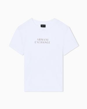 ARMANI EXCHANGE Regular Fit T-Shirt - White