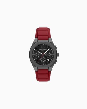 ARMANI EXCHANGE Rubber Strap Watches - Red