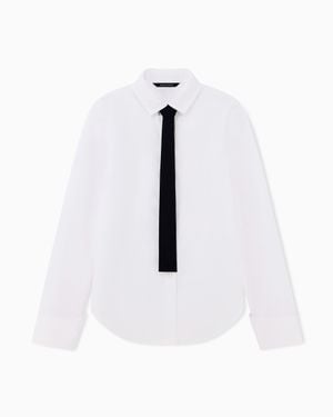 ARMANI EXCHANGE Regular Fit Shirt Cotton Popeline - White