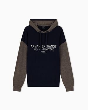 ARMANI EXCHANGE Regular Fit Pullover - Blue