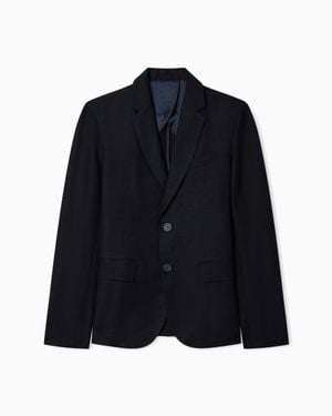 ARMANI EXCHANGE Two-Button Jacket - Blue