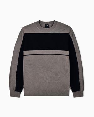 ARMANI EXCHANGE Regular Fit Pullover - Black