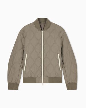 ARMANI EXCHANGE Padded Blouson Jacket - Brown