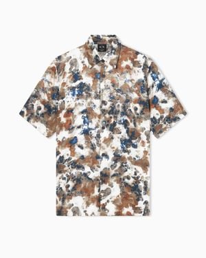 ARMANI EXCHANGE Viscose Twill Shirt - White