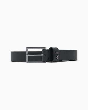 ARMANI EXCHANGE Tongue Belt - Black
