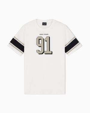ARMANI EXCHANGE Slim Fit T-Shirt Cotton Jersey - White