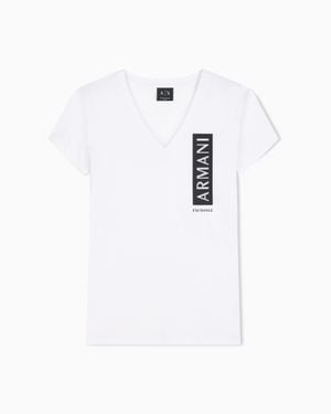 ARMANI EXCHANGE Slim Fit T-Shirt - White