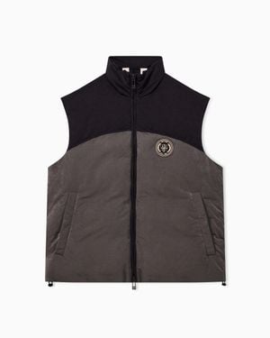 ARMANI EXCHANGE Sleeveless Blouson Jacket - Black