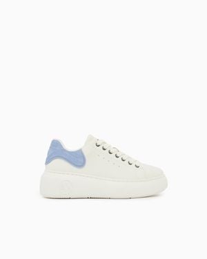 ARMANI EXCHANGE Lace-Up Sneaker - White