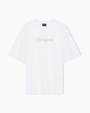 ARMANI EXCHANGE Oversized Fit T-Shirt - White