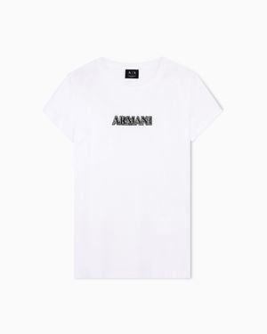 ARMANI EXCHANGE Slim Fit T-Shirt - White
