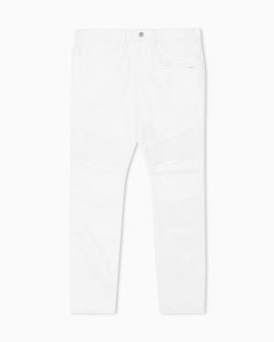 ARMANI EXCHANGE Regular Fit Jeans With Contrasting Stitching - White