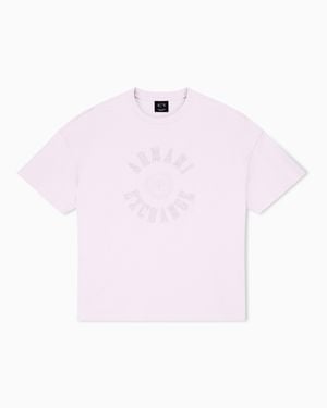 ARMANI EXCHANGE Oversized T-Shirt Heavy Cotton Jersey - Pink