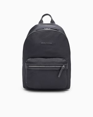 ARMANI EXCHANGE Backpack With Outside Coating - Blue