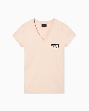 ARMANI EXCHANGE Slim Fit T-Shirt - Natural