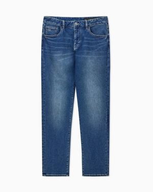 ARMANI EXCHANGE Regular Fit Jeans With Medium Wash - Blue