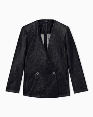 ARMANI EXCHANGE Regular Fit Blazer - Black