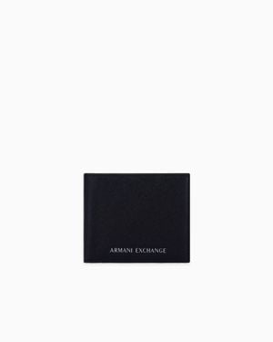 ARMANI EXCHANGE Bifold Wallet With A Coin Pocket - White