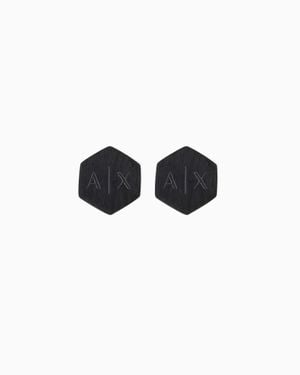ARMANI EXCHANGE Stainless Steel Stud Earrings - Blue