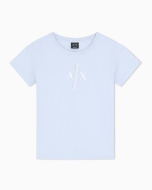 ARMANI EXCHANGE Relaxed Fit T-Shirt - Blue